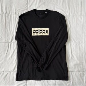 Men’s Black Adidas Long Sleeve T-Shirt